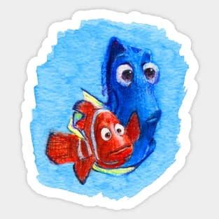 Marlin and Dory Sticker